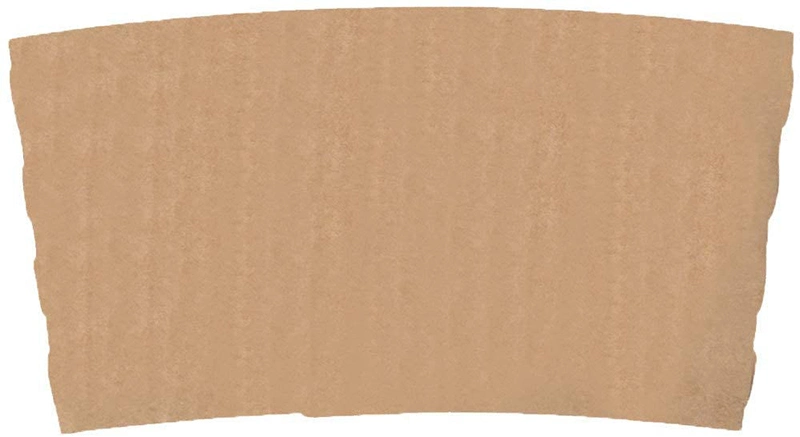 Kraft Paper Hot Paper Cup Sleeve Jacket Holder Corrugated Cardboard Protective Hot and Cold Insulator Fit 12oz 16oz 20oz 22oz 24oz Hot Coffee Paper Cups