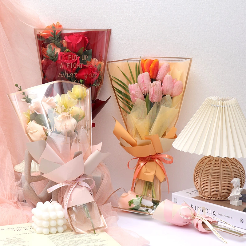 Cellophane Colorful Plastic Waterproof Transparent Fantasy Bouquet Gift Wrap Paper