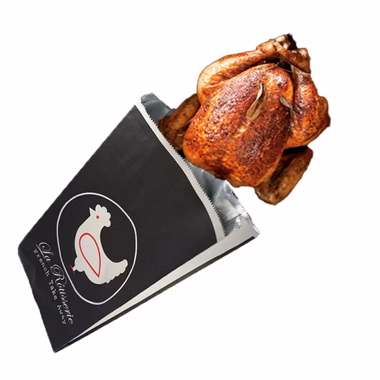 卸売アルミ箔裏地ドネルケバブフライドポテト揚げグリルローストチキンバーガーに行くファーストフードランチ耐油カスタマイズされた包装クラフト紙袋